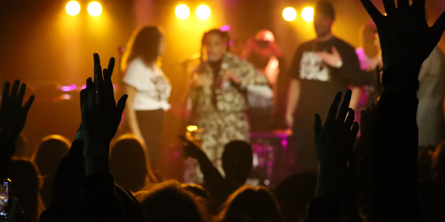 Foto fra koncert i Templet